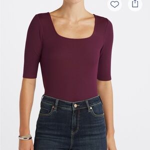 41 Hawthorn Garcelle Soft Square Fitted Rib Knit Top – Size S